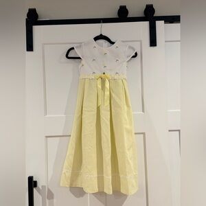 Girls Vintage Yellow Dress